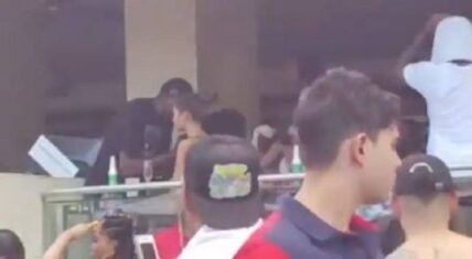Kevin Durant and Kyrie Irving enjoy pool party with models
