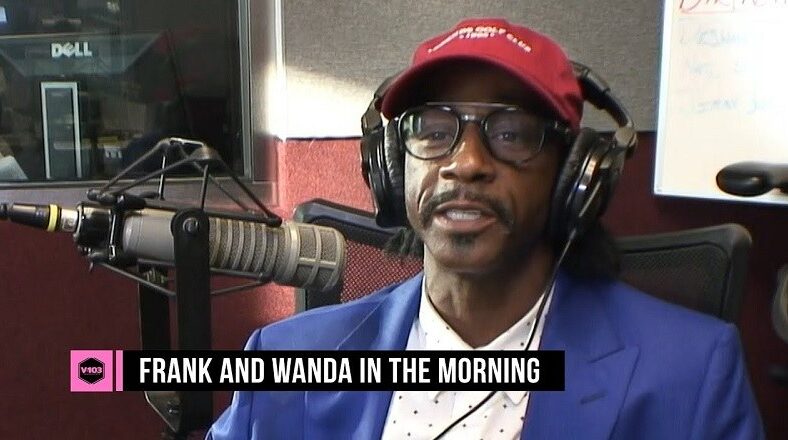 Katt Williams roasts Wanda Smith during the V-103 interview