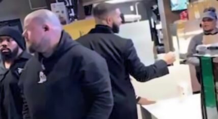 Drake gifts two McDonald's employees with $10,000 apiece.
