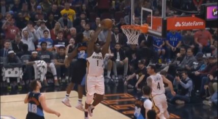 Collin Sexton blocks Zion Williamston