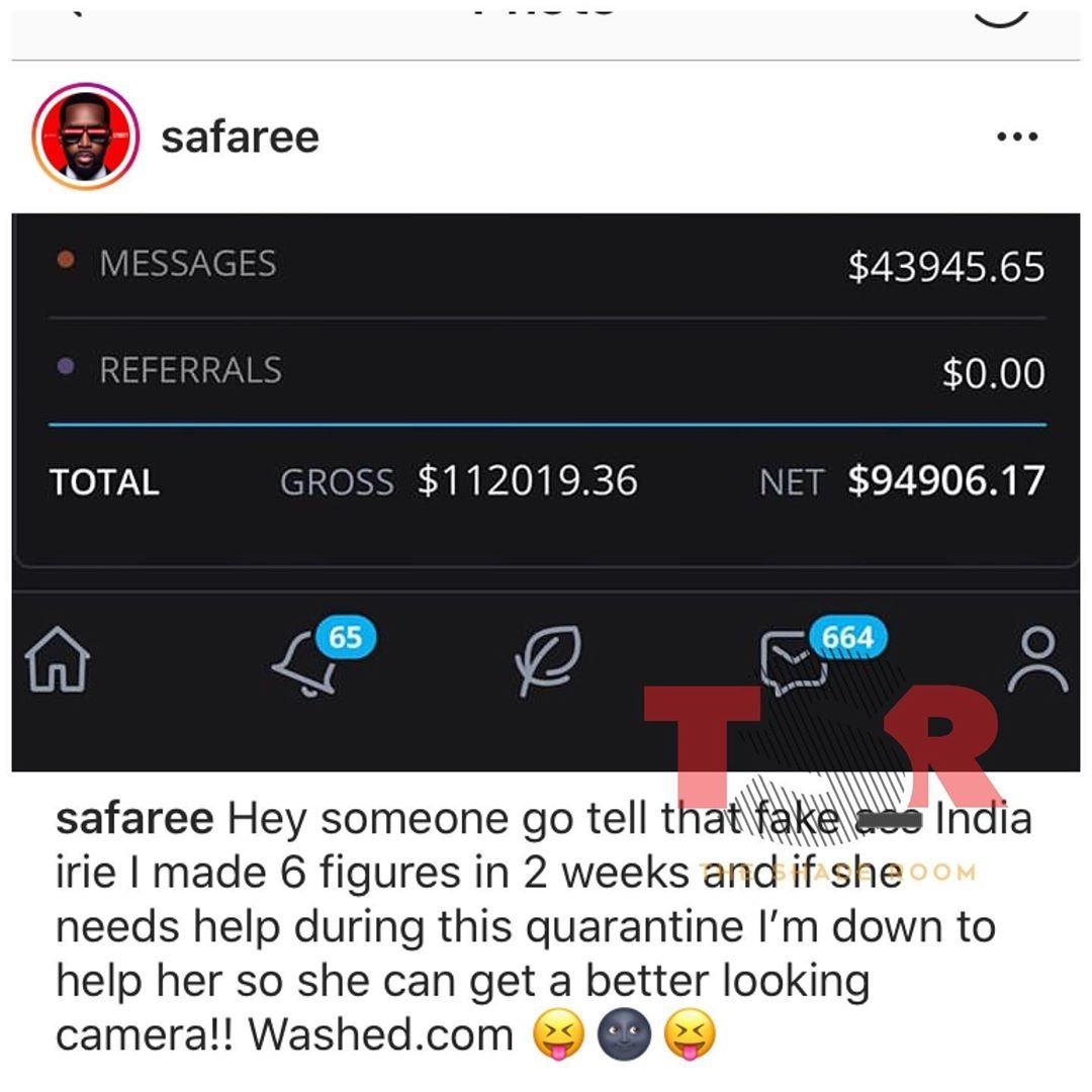 Safaree has his OnlyFans video leak to Twitter. Also, Safaree responds to Khia dissing him for creating an OnlyFans account, showing $94,000 in earnings, since he created OnlyFans.