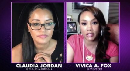Vivica A. Fox said, without saying, to Claudia Jordan, on her Fox Soul show, "One on One with Claudia Jordan," that she thinks NeNe Leakes is abusing drugs. Fox never actually said the words, but she did touch her nose, and Claudia Jordan added "the sweating." Then, when asking about the rehab, Fox questioned if NeNe was going for mental rehab, or something else.