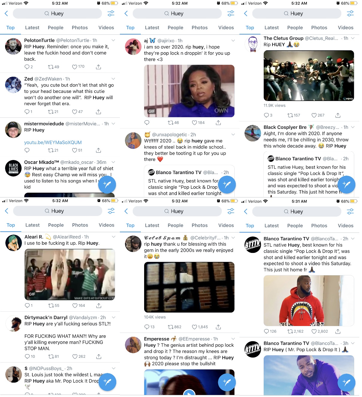 Currently, the world is reacting to the alleged news of Huey dying. The St. Louis rapper is best-known for his 2007 single, "Pop Lock & Drop It," which dominated that summer. News of his death has Twitter upset, as they are questioning what else could go wrong in 2020, labeling this year a "bad year."