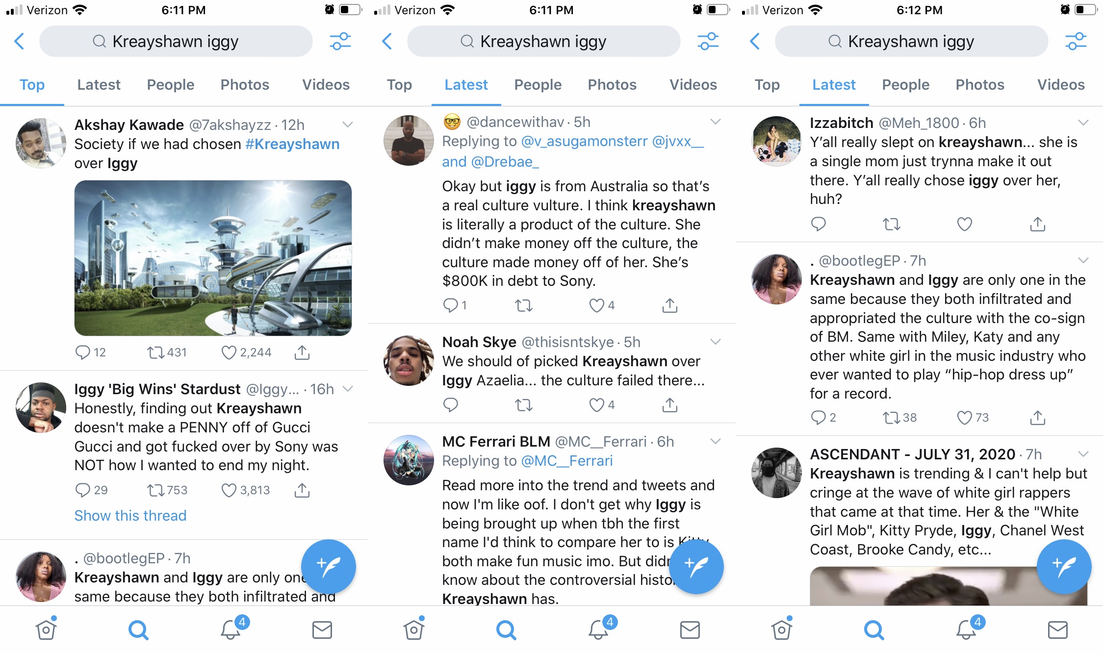 Kreayshawn was trending on Twitter, this morning. Along with her name, "Gucci Gucci" was trending. But, nothing new was coming from the former White Girl Mob leader. Instead, it was just Twitter rediscovering an unexpected classic from 2011, nine years later, in 2020.
