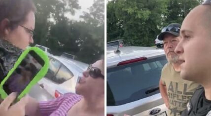 Jalen Rose, a young black man, was confronted, while protesting. A woman named Patsy Kays Bush, according to his Facebook status, was the woman who confronted him. She threatened to hang Jalen Lee in her front yard, making the threat right in front of the police, who did nothing to the woman, who communicated a threat right in front of them.