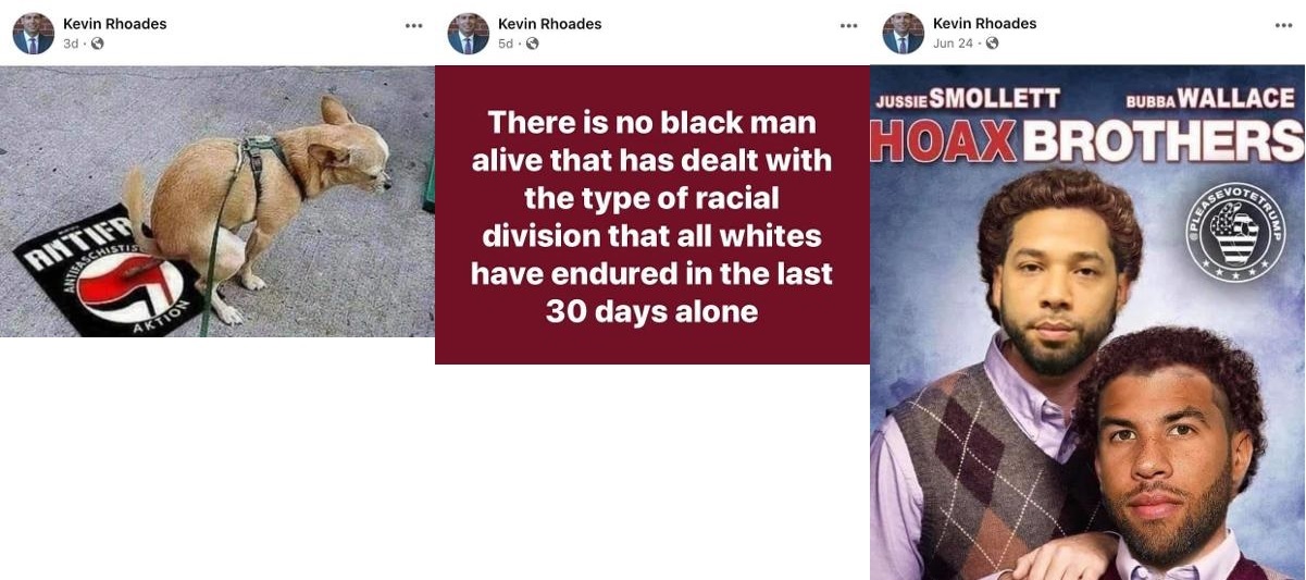 Kevin Rhoades is running for US Congress, for Idaho's Second District. A conservative Republican, Rhoades is definitely running against the establishment, and what the media is pushing. He is unconvinced about the race war, sharing memes of a dog pooping on an ANTIFA flag, saying whites have endured more racial adversity than black men in the past thirty days, alone, and also shared a meme of Jussie Smollett and Bubba Wallace, calling them "Hoax Brothers."