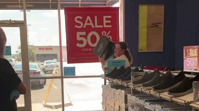 Oklahoma City is the home of the latest "Karen" moment. Many people do not believe in Coronavirus, so they refuse to wear masks, prompting some businesses to deny services, due to this. In an OKC Sketchers store, a woman refused to wear her mask, so she was denied service. Angry, the woman began hurling expletives, before throwing boxes of shoes at the woman, working in the store, and leaving. The gag is that the woman forgot her wallet, so she had to go back in the store, following her tirade.