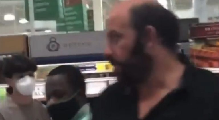 A white man, in an Atlanta Publix, was going off on the people around him. The man was trying to have a sandwich fixed, but he kept hurling racial slurs, so presumably, his sandwich was never prepared. Berating a black woman, the man told her "it's not my fault you're a n*gger.'