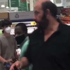 A white man, in an Atlanta Publix, was going off on the people around him. The man was trying to have a sandwich fixed, but he kept hurling racial slurs, so presumably, his sandwich was never prepared. Berating a black woman, the man told her "it's not my fault you're a n*gger.'