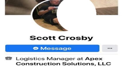 Scott Crosby, Logistics Manager at Apex Construction Solutions, is not a fan of the rioting, going along with the protesting. Most people are not in agreement with the rioting, but some people link this to ANTIFA, unfairly. Not only is Scott Crosby one of those people who blames ANTIFA, but he shared an image from a movie of a Nazi concentration commander, hinting at what he would like to do, asking people if they knew which movie it was from.