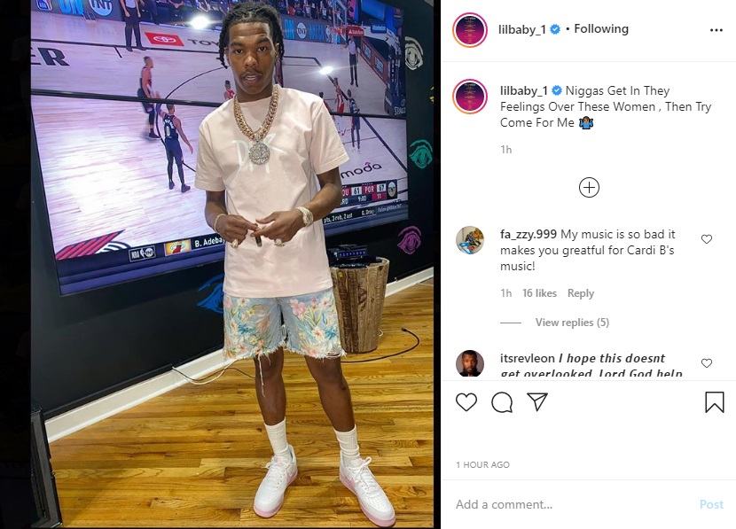 There have been rumors of tension between Lil Baby and Migos, mainly Offset, all summer. This comes despite these two both being signed to Quality Control, where Baby has been the face of the label, since 2017. Following rumors of a fight, Lil Baby posted an IG pic of himself with a caption that said that dudes get in their feelings over women, and try to come for him, leading fans to believe he was talking about Migos.