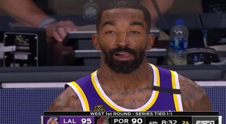 JR Smith's look on his face, during Game 3, of the Lakers/Blazers series has people thinking he was high. The fans on Twitter made this a thing, coming up with their own jokes about what was going on in JR's mind, as he made that face.