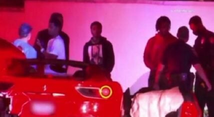 Christian "King" Combs was driving his Ferrari, on Sunset Blvd., in LA, this morning. However, a man driving a Tesla crashed into him, leaving Combs with minor injuries, which were treated on the scene. The drunk driver, meanwhile, was arrested, and brought up on DUI charges.