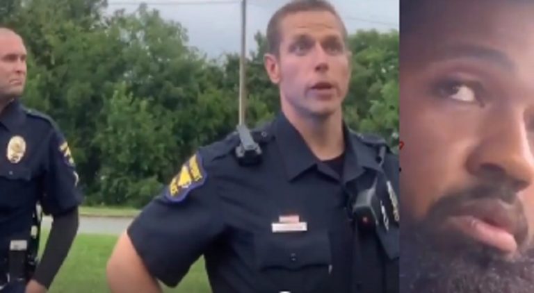 In High Point, North Carolina, a black man was pulled over by the police. The cops stopped him, because he had a license plate cover. Soon, another cop joined the original officer, and the man was asked to get out of his car, so they could give him a warning ticket.