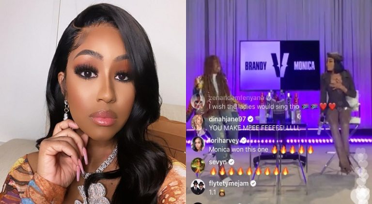 Last night, during her Versuz battle, with Brandy, Monica mentioned Caresha, aka Yung Miami. Over the past two years, Yung Miami has become a household name, and people regularly refer to her as Caresha, but Brandy asked who she was, telling Monica that she's never heard of her. Apparently, this left Caresha feeling some kind of way, as Yung Miami said, on Twitter, that she only knows like two Brandy songs, so that makes them even.
