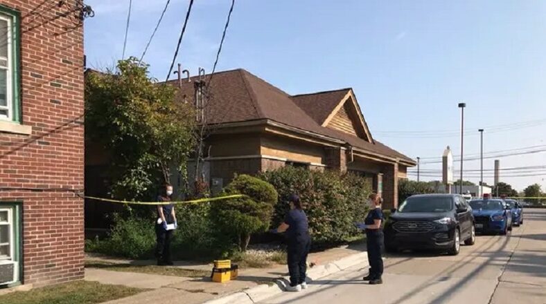 Dearborn, Michigan police officer, a fifteen year veteran, shot and killed a man who was repeatedly stabbing his girlfriend. The police officer did what he had to do to save the woman's life, she is 39-years-old. Meanwhile, the man, aged 43, was shot repeatedly, and died on the scene.