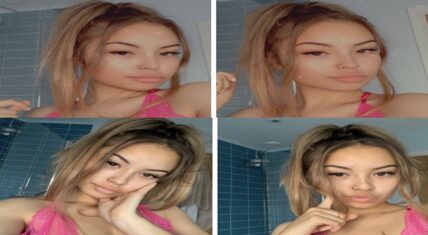 laura-chan (@lauraihermina) took to Twitter, and took over Twitter, simply showing off her face. She captioned her photo "cute without makeup," prompting a response from a man named @ZeroBands, who said guys should count filters as makeup, "digital makeup." Not one to back down, Laura flipped the script, showing herself without filters, telling him she can do it all.