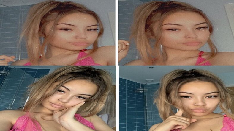 laura-chan (@lauraihermina) took to Twitter, and took over Twitter, simply showing off her face. She captioned her photo "cute without makeup," prompting a response from a man named @ZeroBands, who said guys should count filters as makeup, "digital makeup." Not one to back down, Laura flipped the script, showing herself without filters, telling him she can do it all.