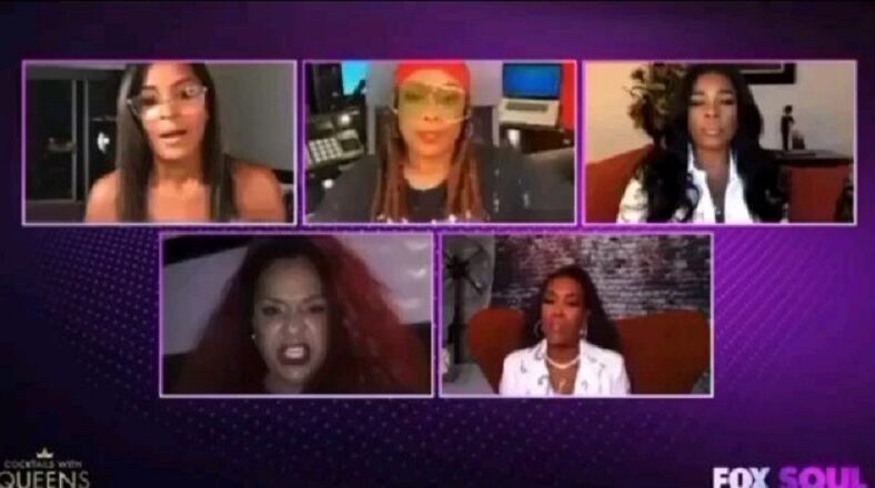 LisaRaye celebrated her birthday, today, and the people on her show, "Cocktails with Queens," surprised her by bringing her sister, Da Brat, on. When Da Brat first appeared, on the screen, LisaRaye was silent, while Da Brat talked, and when she finally did, LisaRaye went all the way off, blasting Brat for not being in contact, and sharing her life on the blogs and Instagram. How she went off on her sister has fans on Twitter talking.
