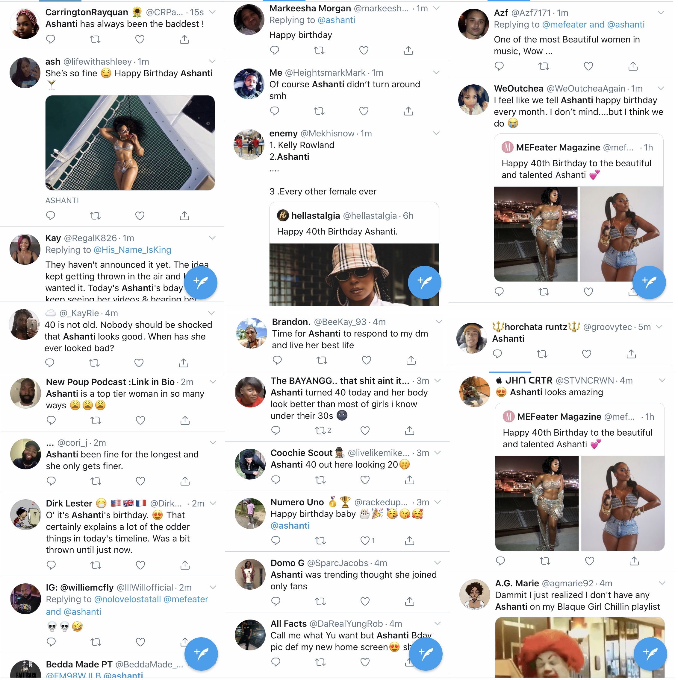 Ashanti is well-known as an accomplished singer. Recent years, though, have seen people thirsting over her body, on social media. Today, she celebrated her 40th birthday, showing her body off, on a yacht, which sent Twitter into a tailspin, over her body, with fans saying she's looking better than women in their 20s and 30s.