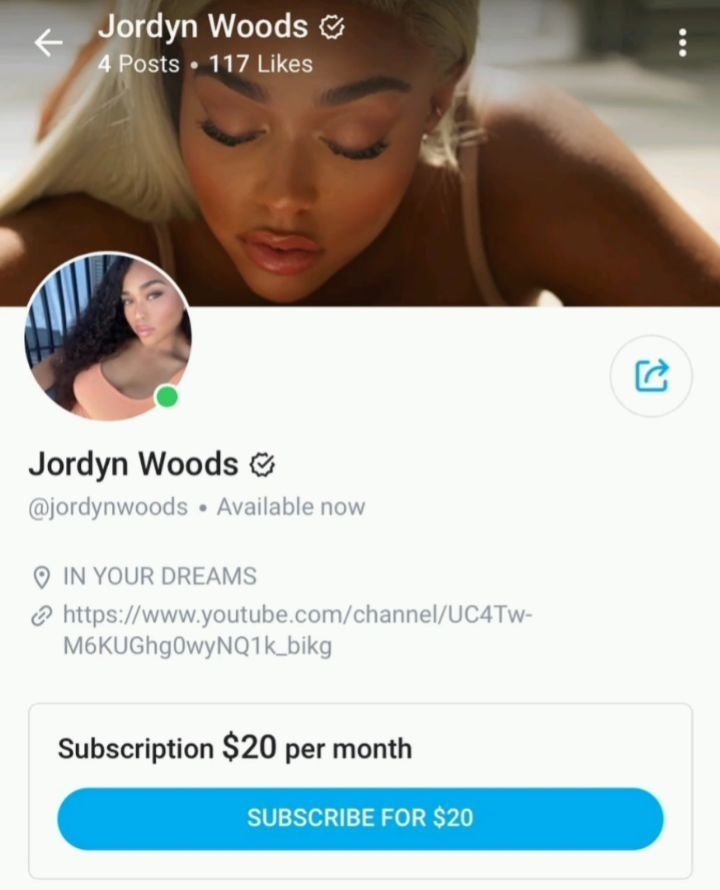 Jordyn Woods has become the latest person to join OnlyFans. The past year has seen her become a sex symbol, often shutting social media down. Now, for $20 a month, fans can check her out on OnlyFans.