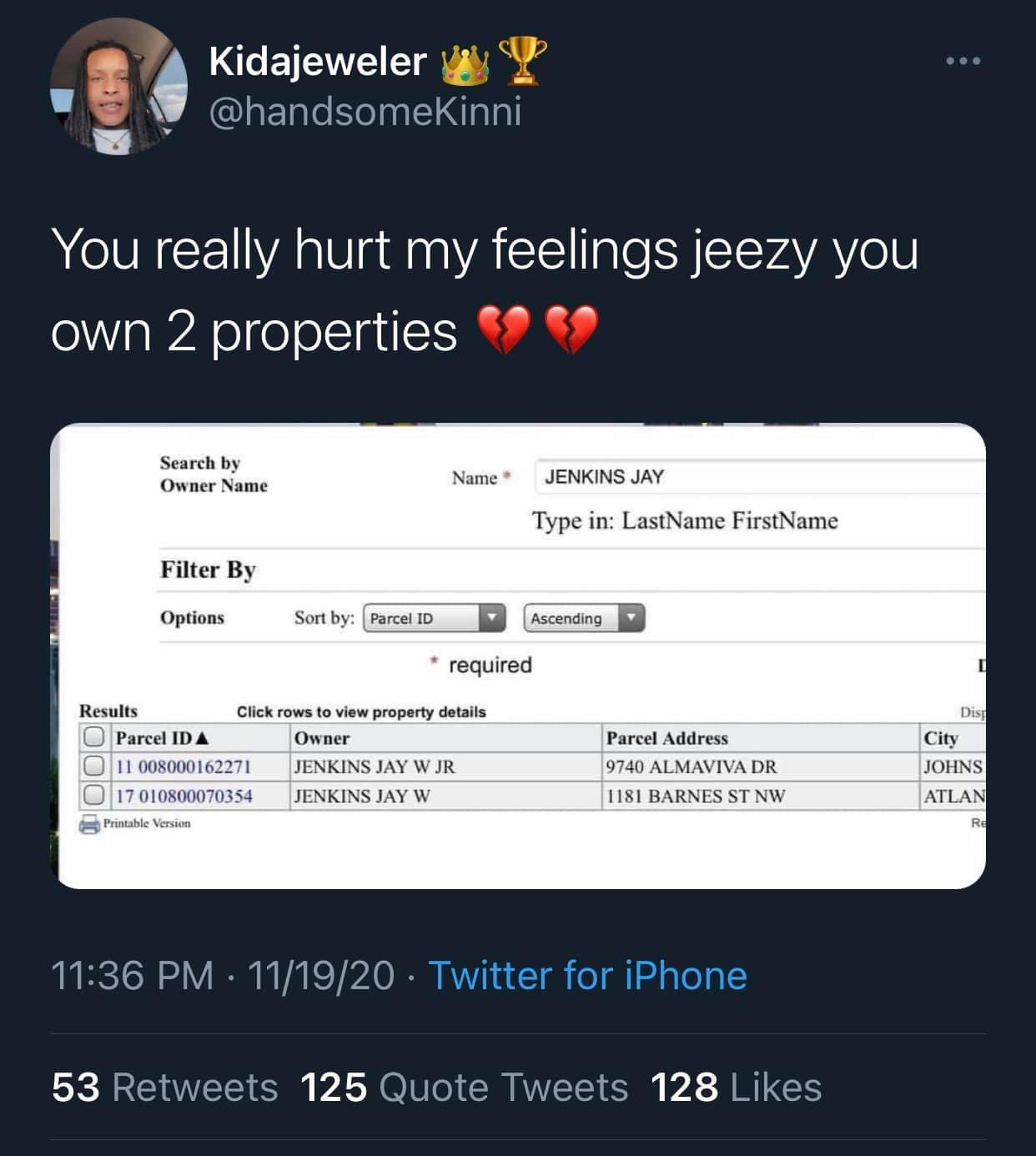 Jeezy owns two properties half of Atlanta