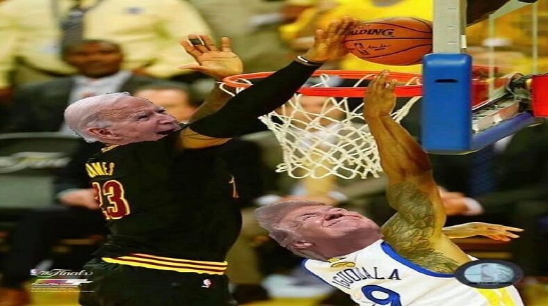 LeBron James has been embroiled in a public feud, with President Donald Trump, since the summer of 2017. As the years have gone on, Trump has become increasingly hostile towards the NBA superstar. On social media, following the confirmation of Joe Biden defeating Donald Trump, James relived his 2016 NBA Finals block, against Andre Iguodala, reimagined, with Biden's face on his own body, and Trump's face on Iguodala's body.