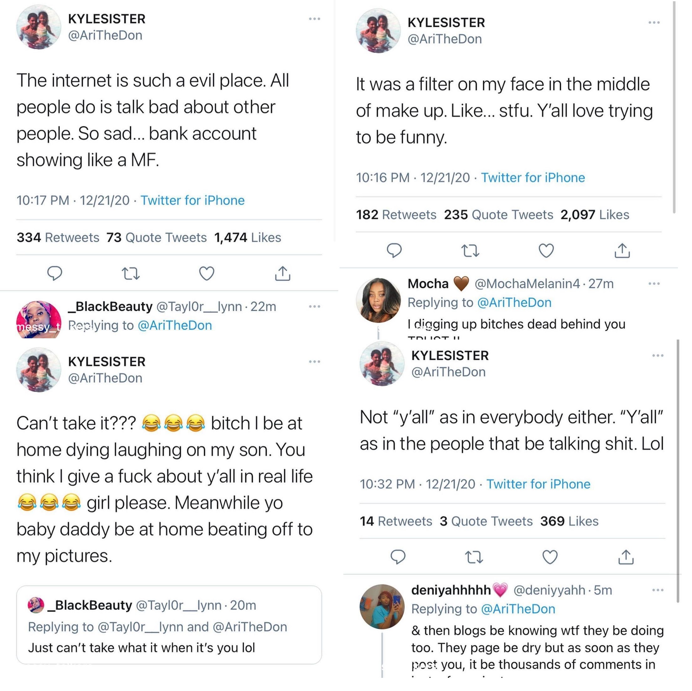 Ari makeup internet trolls
