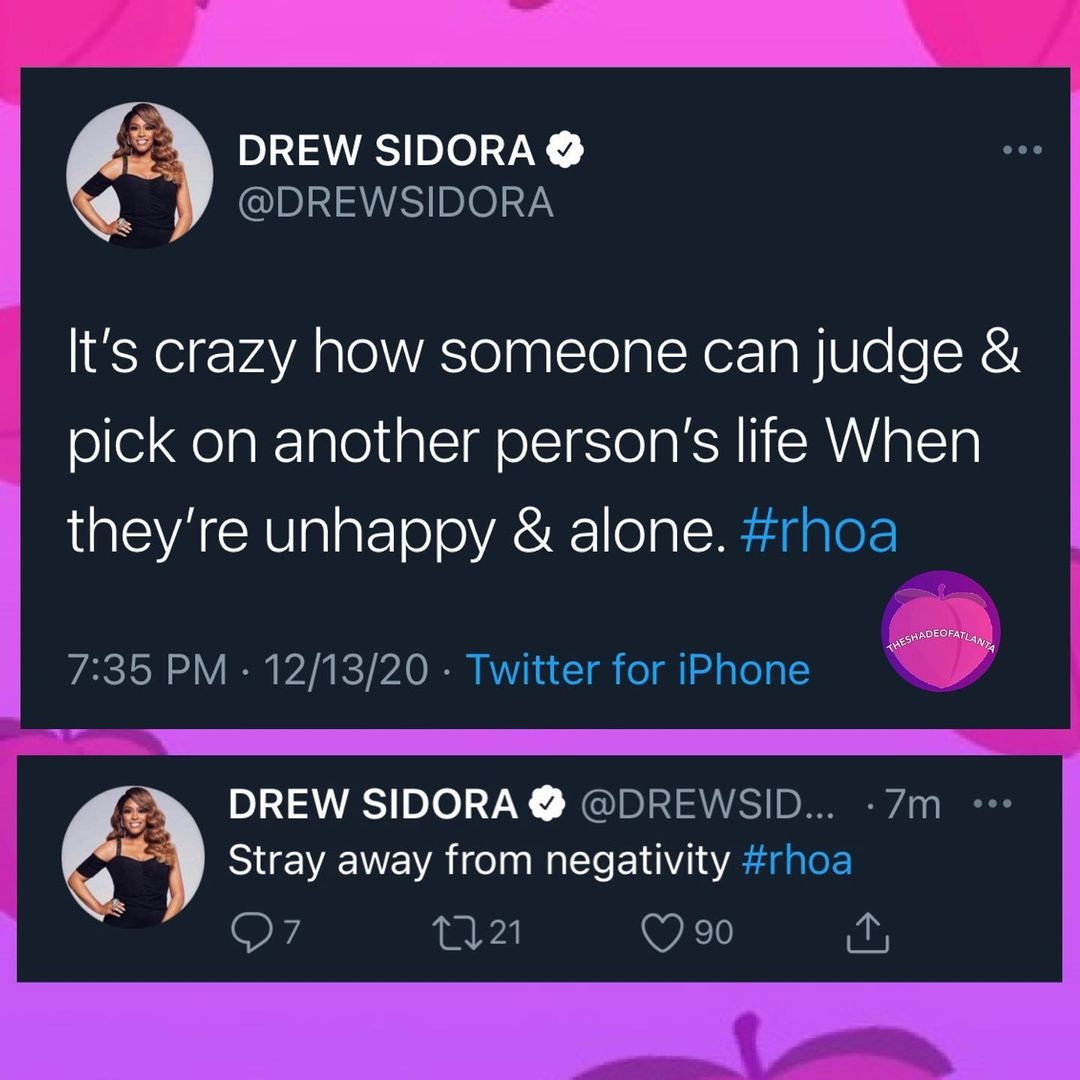 Drew Sidora Twitter rant unhappy and alone RHOA