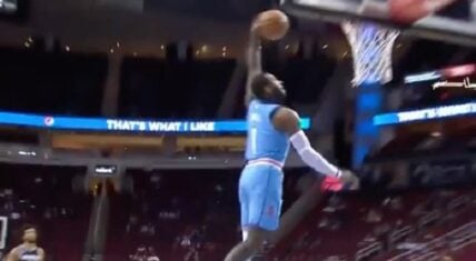 John Wall first dunk as Houston Rocket