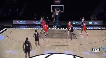 Kevin Durant makes his Brooklyn Nets debut in a preseason game against the Washington Wizards.