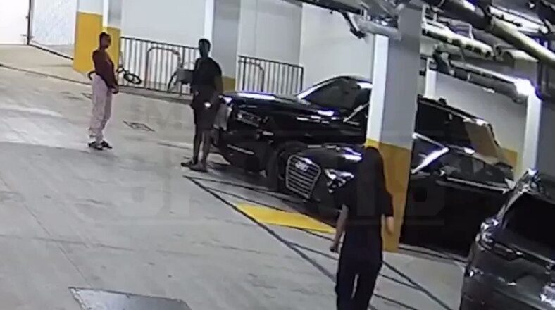 Rajon Rondo girl assault video footage break up fight