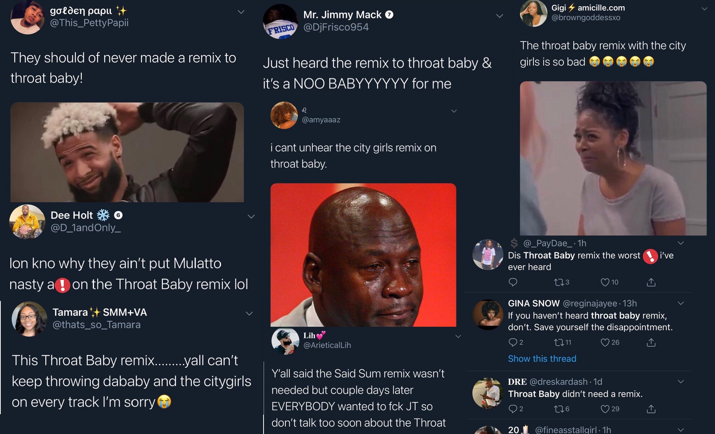 BRS Kash Throat Baby remix Twitter