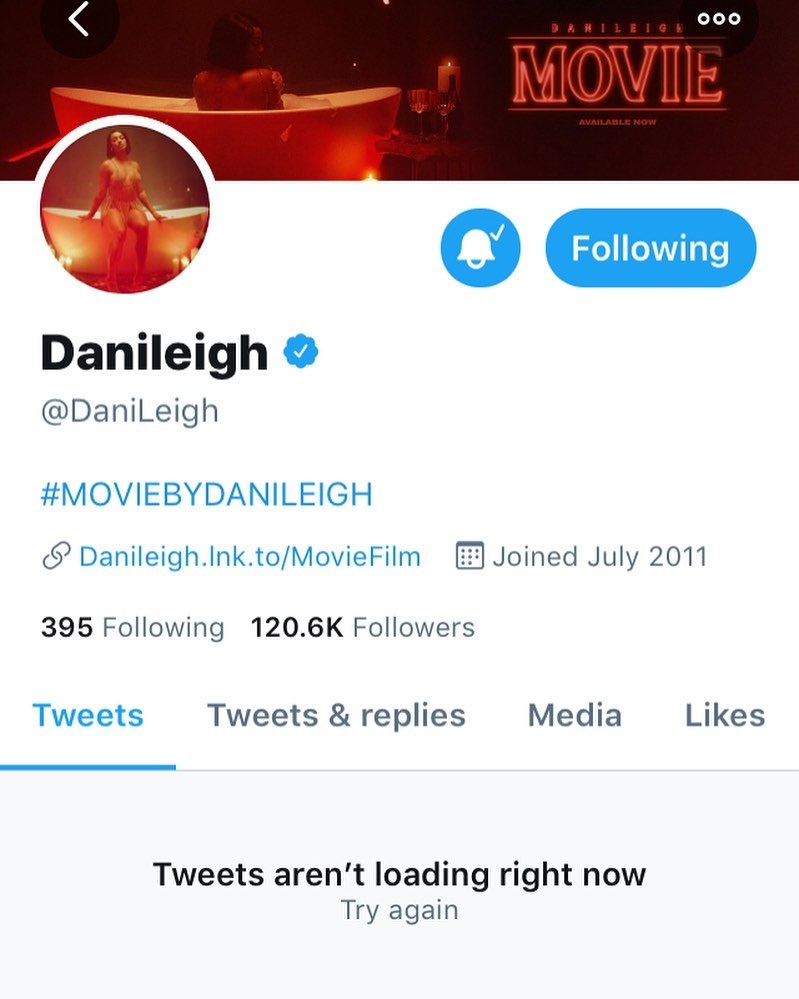 DaniLeigh deletes Twitter