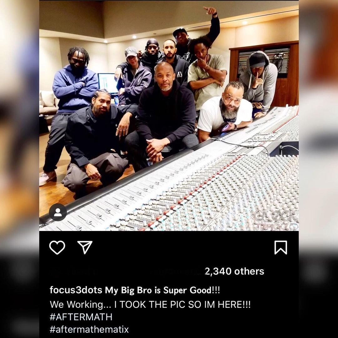 Dr. Dre back in the studio