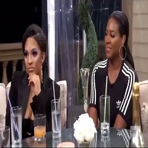 Drew Sidora wig stylist LaToya filter face