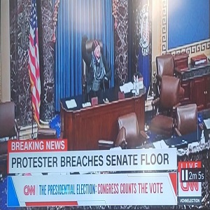 Protesters take over Senate floor