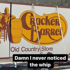Cracker Barrel whip Twitter