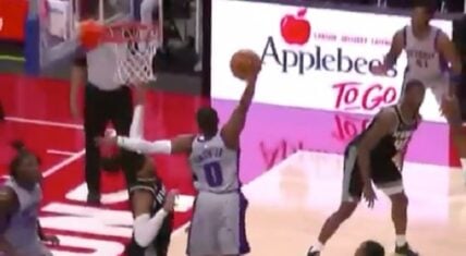Dennis Smith Jr. dunks on Sacramento Kings
