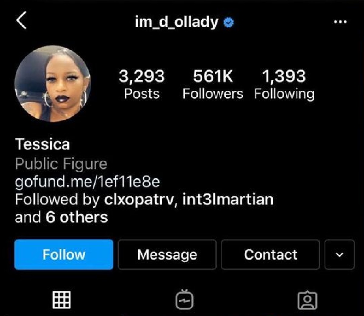Gorilla Glue Girl verified on Instagram