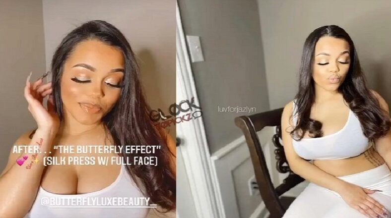 Jazlyn NBA Youngboy pregnant rumors stomach