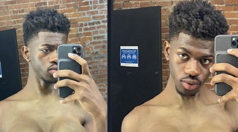 Lil Nas X breast implants tiddies