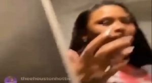 Pardi Megan bathroom IG Live Twitter