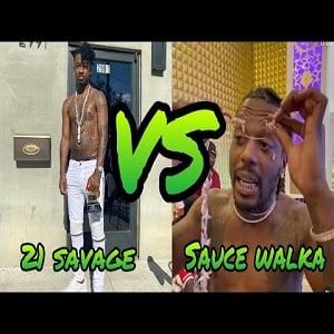 Sauce Walka 21 Savage beef cubic zirconia diamond