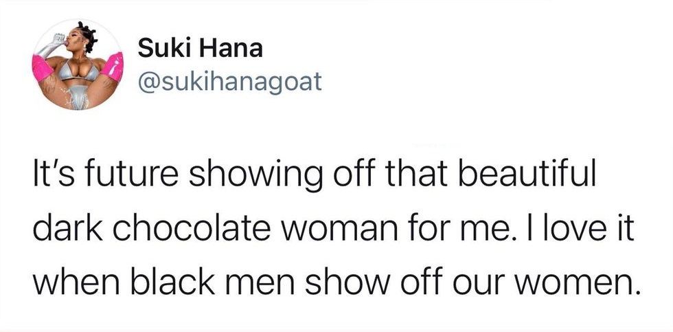 Sukihana praises Future for posting girlfriend Dess Dior black love