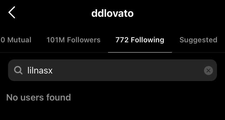 Demi Lovato unfollows Lil Nas X