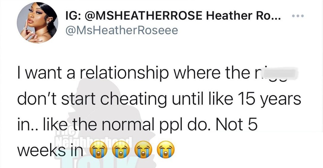 Heather Rose cheating