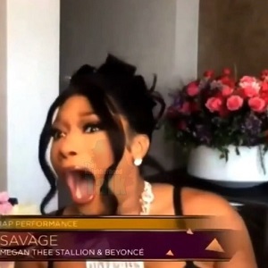 Megan Thee Stallion Grammys acceptance speech Savage cries