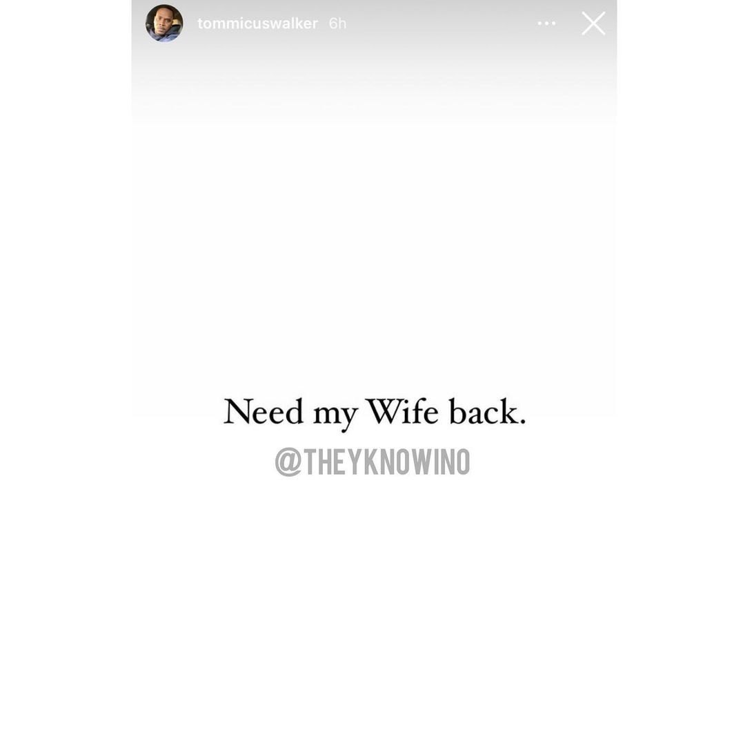 Tommicus Walker need my wife back LeToya Luckett