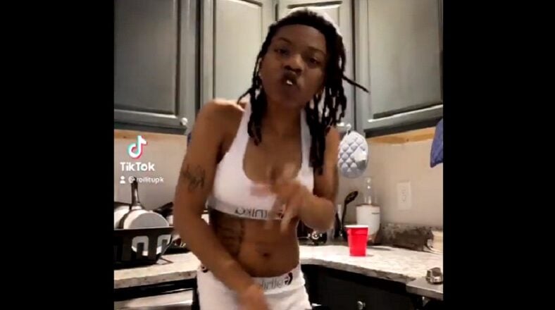 Trina Twitter @rollitupk TikTok Here We Go viral